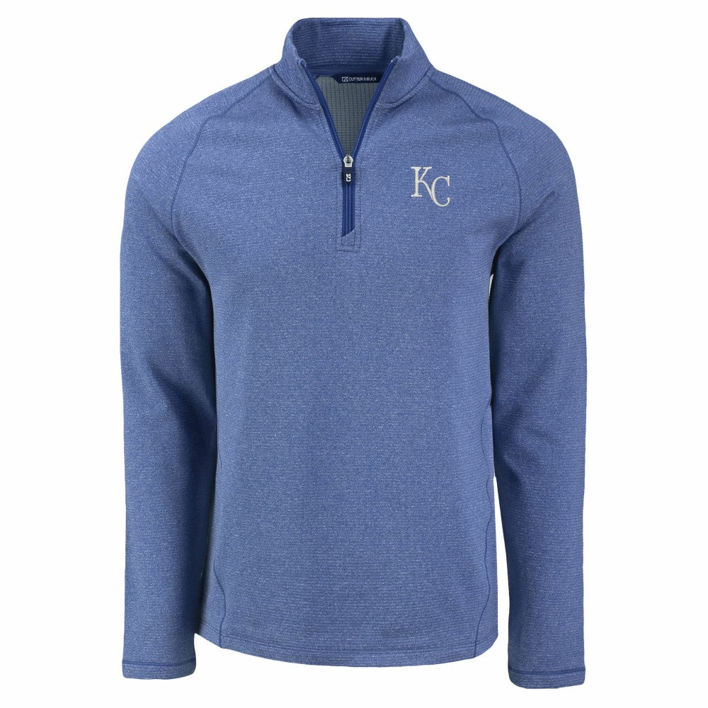Kansas City Royals Cutter & Buck Peshastin Eco Fleece Recycled Raglan Quarter-Zip Top Online