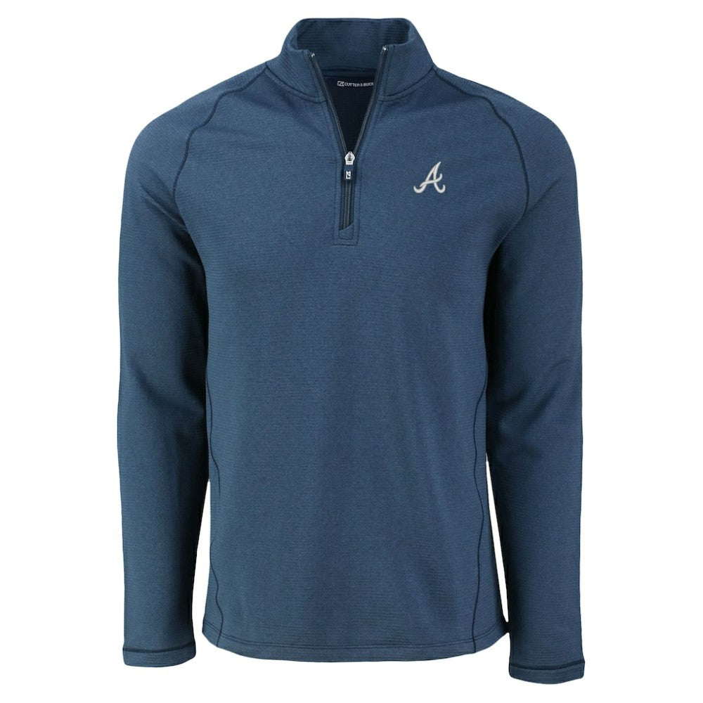 Atlanta Braves Cutter & Buck Peshastin Eco Fleece Recycled Raglan Quarter-Zip Top Near Me