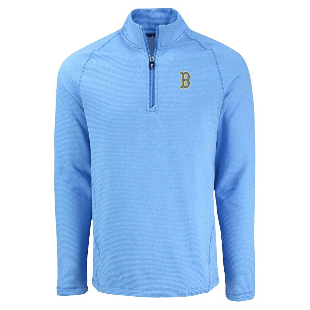 Boston Red Sox Cutter & Buck Peshastin Eco Fleece Recycled Raglan Quarter-Zip Top Near Me