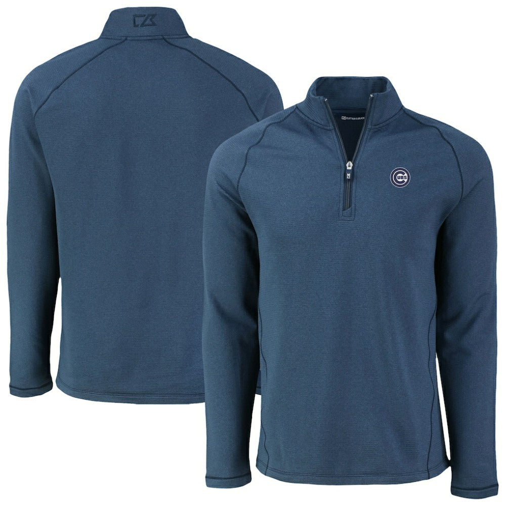 Chicago Cubs Cutter & Buck Peshastin Eco Fleece Recycled Raglan Quarter-Zip Top Near Me