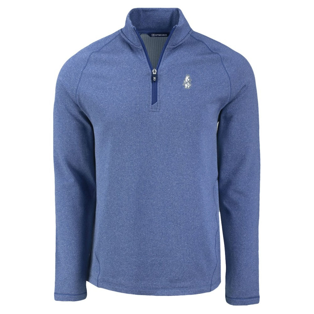 Chicago Cubs Cutter & Buck Peshastin Eco Fleece Recycled Raglan Quarter-Zip Top Clearance