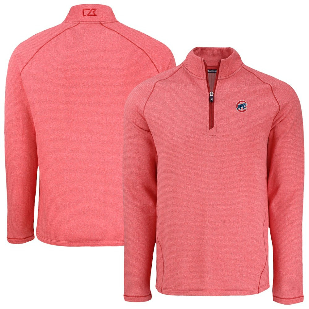 Chicago Cubs Cutter & Buck Peshastin Eco Fleece Recycled Raglan Quarter-Zip Top Near Me