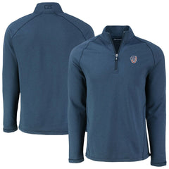 Milwaukee Brewers Cutter & Buck Peshastin Eco Fleece Recycled Raglan Quarter-Zip Top Clearance