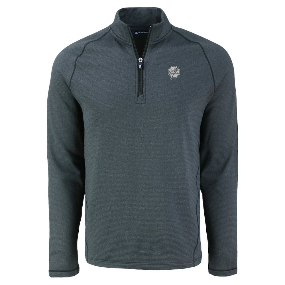 New York Yankees Cutter & Buck Peshastin Eco Fleece Recycled Raglan Quarter-Zip Top Clearance