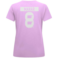Cale Makar Colorado Avalanche - Levelwear Women's Hockey Fights Cancer Anthem Name & Number T-Shirt Lavender