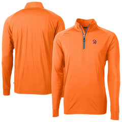 Tampa Bay Buccaneers Cutter & Buck Adapt Eco DryTec Raglan Quarter-Zip Jacket Orange - NFL