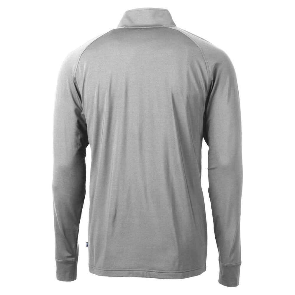 Atlanta Falcons Cutter & Buck Adapt Eco DryTec Raglan Quarter-Zip Jacket Gray - NFL