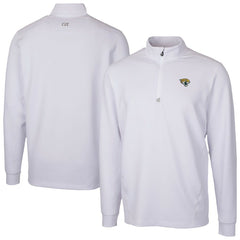 Jacksonville Jaguars Cutter & Buck Traverse Stretch Quarter-Zip Top White - NFL