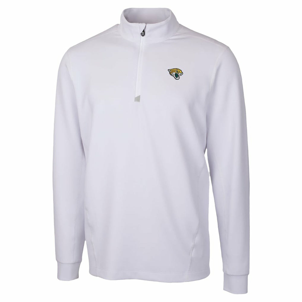 Jacksonville Jaguars Cutter & Buck Traverse Stretch Quarter-Zip Top White - NFL