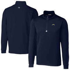 Los Angeles Chargers Cutter & Buck Traverse Stretch Quarter-Zip Top Navy - NFL