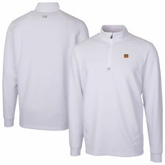 Cincinnati Bengals Cutter & Buck Traverse Stretch Quarter-Zip Top White - NFL