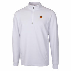 Cincinnati Bengals Cutter & Buck Traverse Stretch Quarter-Zip Top White - NFL