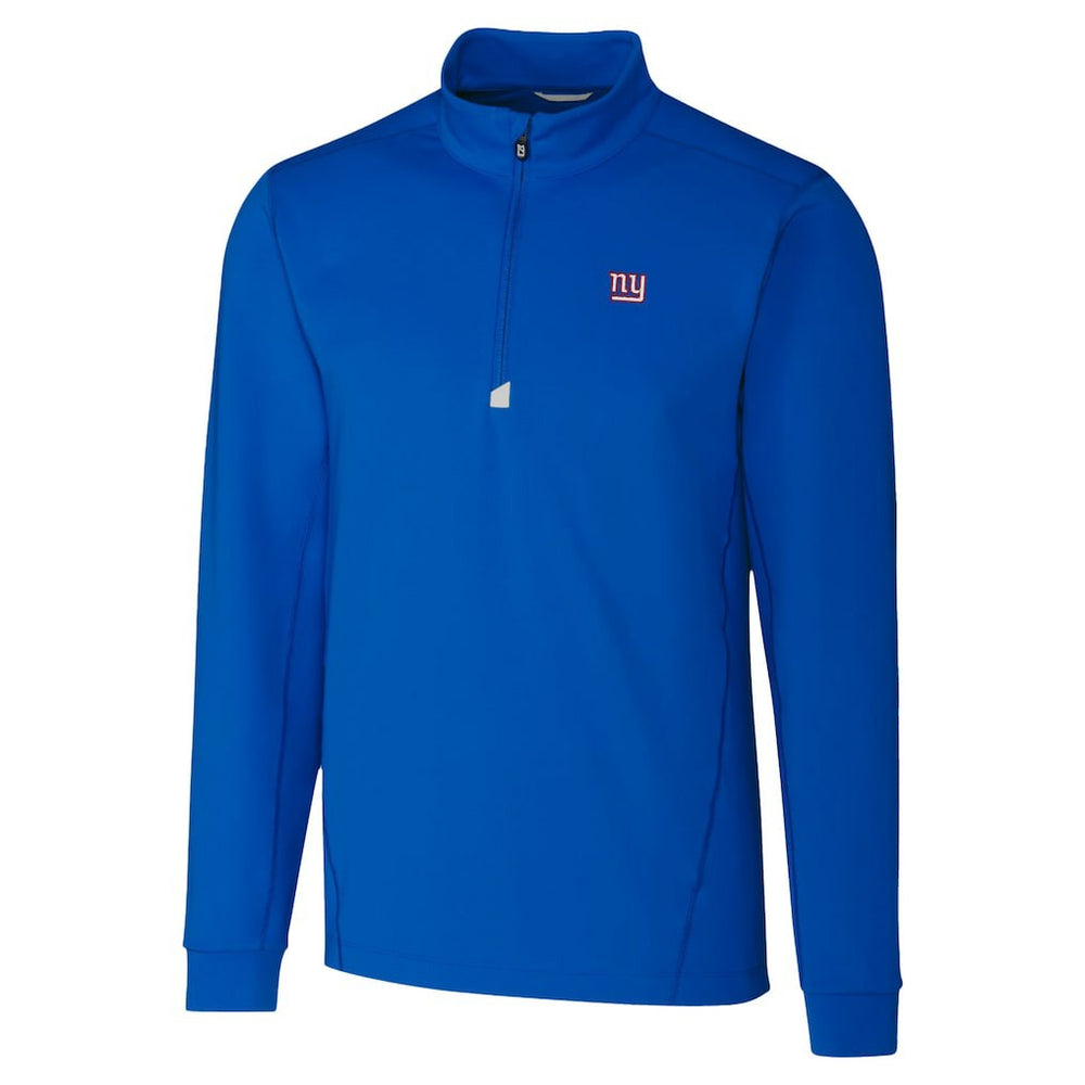 New York Giants Cutter & Buck Traverse Stretch Quarter-Zip Top Royal - NFL