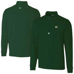 Green Bay Packers Cutter & Buck Traverse Stretch Quarter-Zip Top Hunter Green - NFL