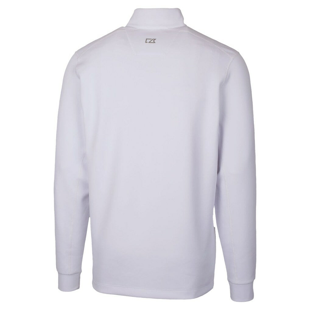 Green Bay Packers Cutter & Buck Traverse Stretch Quarter-Zip Top White - NFL