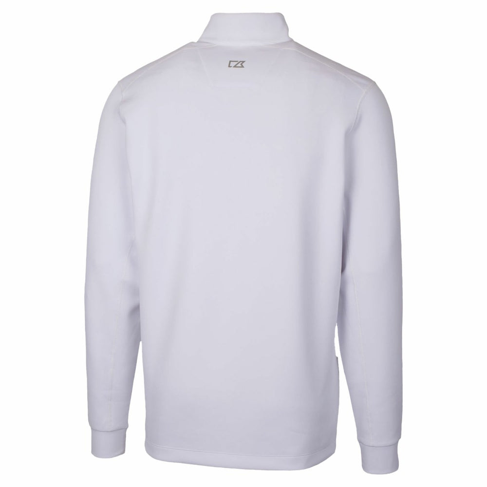 Detroit Lions Cutter & Buck Traverse Stretch Quarter-Zip Top White - NFL