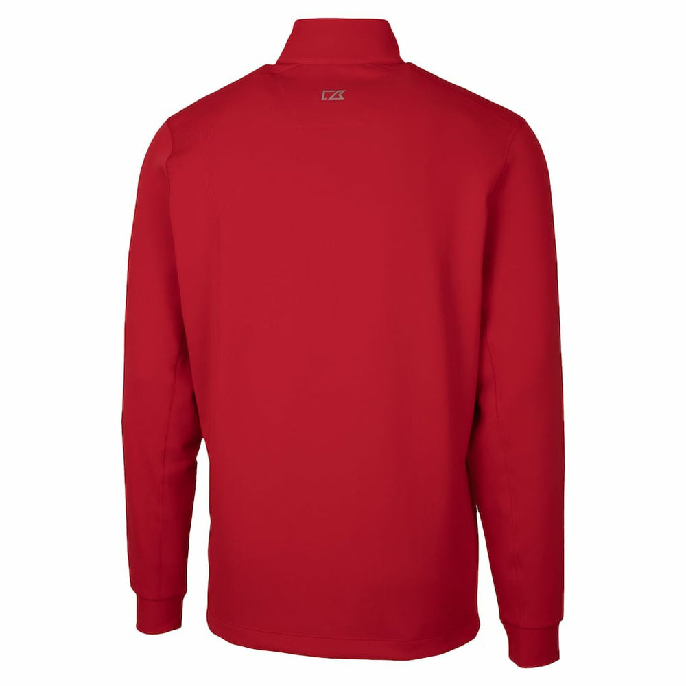 San Francisco 49ers Cutter & Buck Traverse Stretch Quarter-Zip Top Red - NFL