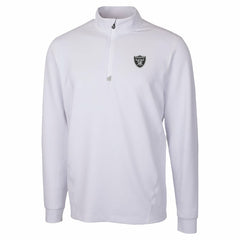 Las Vegas Raiders Cutter & Buck Traverse Stretch Quarter-Zip Top White - NFL