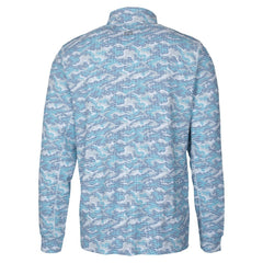 Seattle Seahawks Cutter & Buck Traverse Camo Print Stretch Quarter-Zip Top Navy - NFL