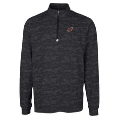 Arizona Cardinals Cutter & Buck Traverse Camo Print Stretch Quarter-Zip Top Black - NFL