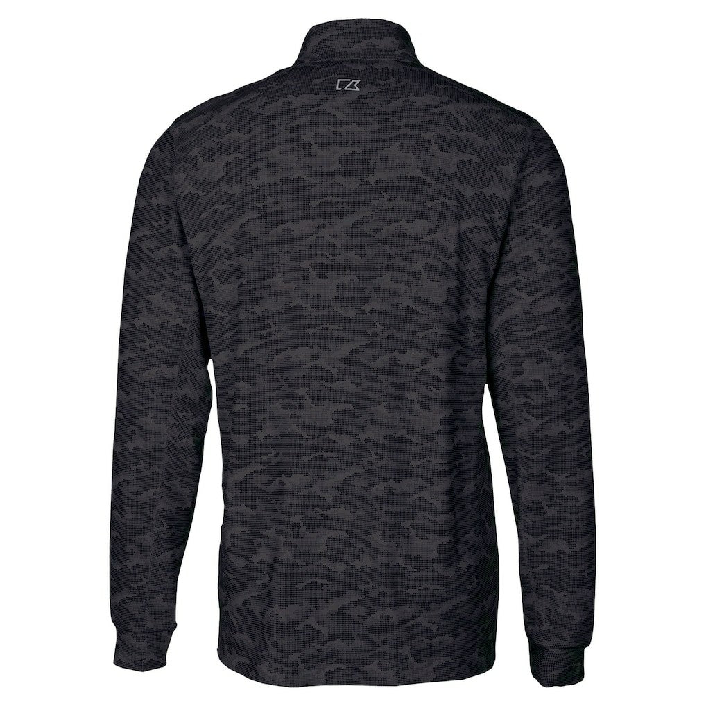Arizona Cardinals Cutter & Buck Traverse Camo Print Stretch Quarter-Zip Top Black - NFL
