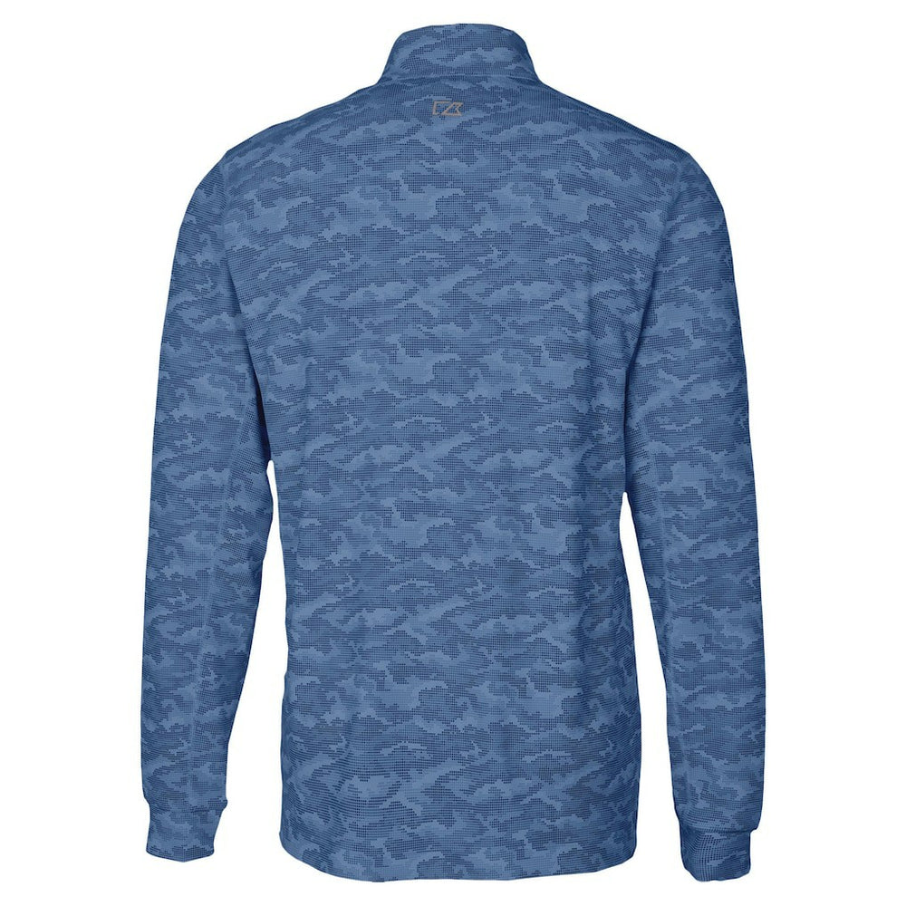Los Angeles Chargers Cutter & Buck Traverse Camo Print Stretch Quarter-Zip Top Navy - NFL