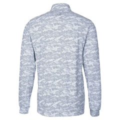 Chicago Bears Cutter & Buck Traverse Camo Print Stretch Quarter-Zip Top Charcoal - NFL