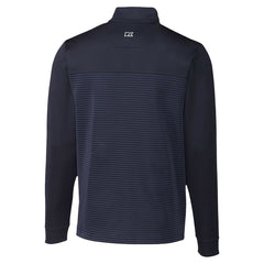 Seattle Seahawks Cutter & Buck Traverse Stripe Stretch DryTec Quarter-Zip Top Navy - NFL