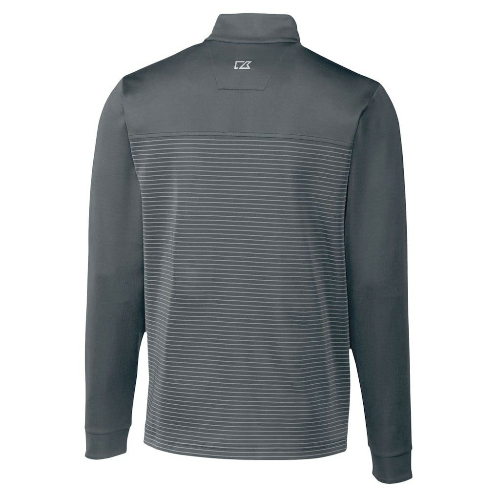 Minnesota Vikings Cutter & Buck Traverse Stripe Stretch DryTec Quarter-Zip Top Gray - NFL
