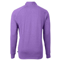 Baltimore Ravens Cutter & Buck Adapt Eco Raglan Quarter-Zip Jacket Heather Purple - NFL