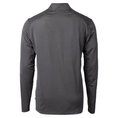 Baltimore Ravens Cutter & Buck Virtue Eco Pique Micro Stripe Quarter-Zip Jacket Black - NFL