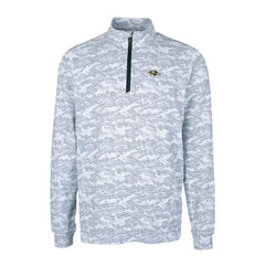 Baltimore Ravens Cutter & Buck Big & Tall Traverse Eco Camo Tri-Blend DryTec Quarter-Zip Jacket Charcoal - NFL