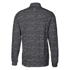 Indianapolis Colts Cutter & Buck Big & Tall Traverse Eco Camo Tri-Blend DryTec Quarter-Zip Jacket Black - NFL