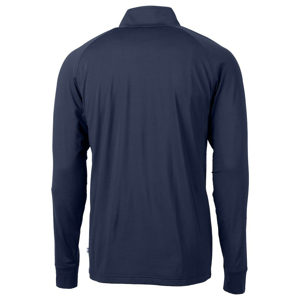 Buffalo Bills Cutter & Buck Big & Tall Adapt Eco DryTec Raglan Quarter-Zip Jacket Navy - NFL