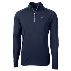 Washington Commanders Cutter & Buck Big & Tall Americana Adapt Eco DryTec Raglan Quarter-Zip Jacket Navy - NFL