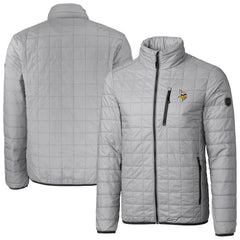 Minnesota Vikings Cutter & Buck Big & Tall Rainier PrimaLoft Eco Insulated Full-Zip Hoodie Puffer Jacket Gray - NFL