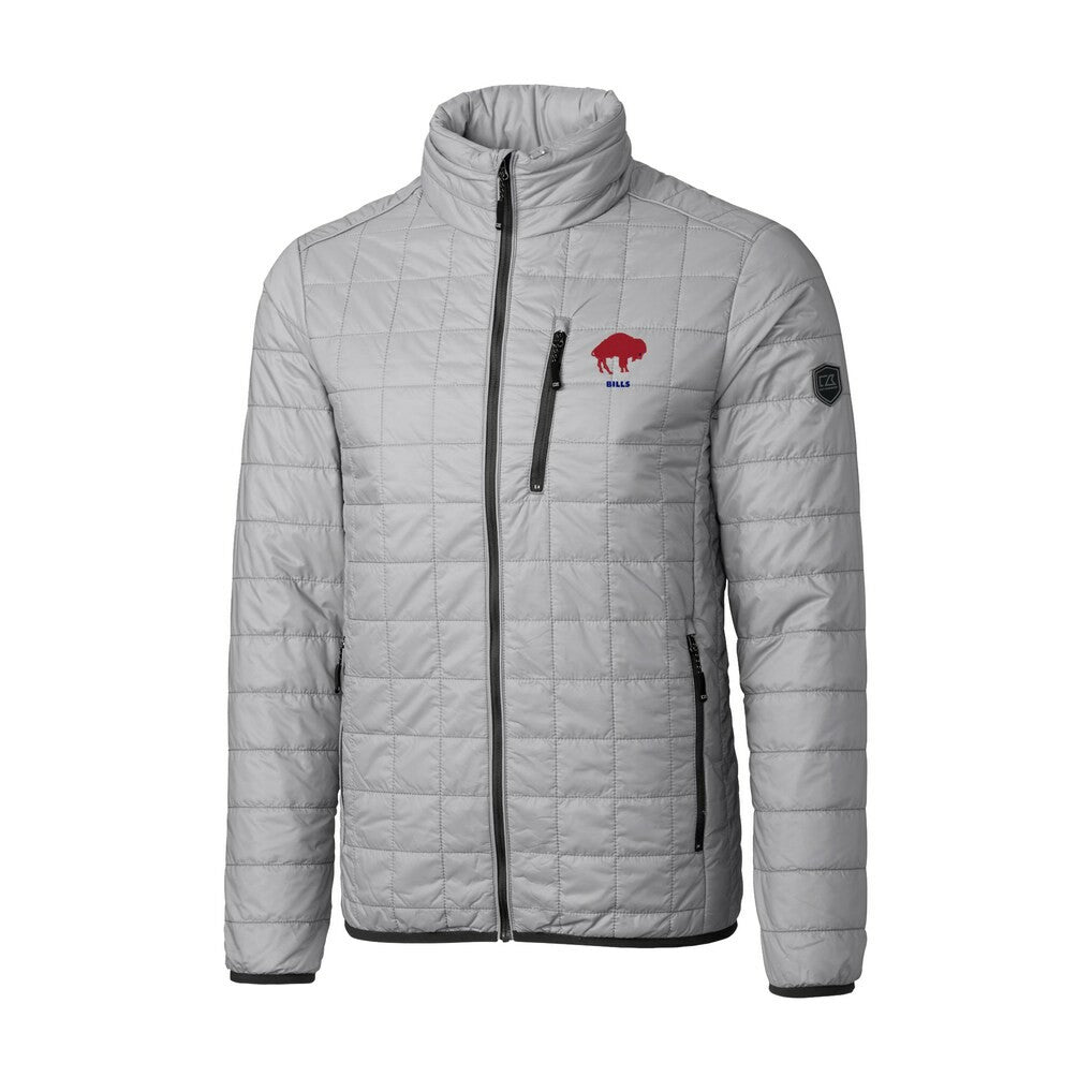 Buffalo Bills Cutter & Buck Big & Tall Rainier PrimaLoft Eco Insulated Full-Zip Puffer Jacket Gray - NFL