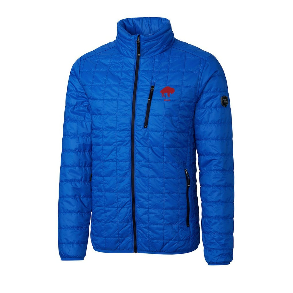 Buffalo Bills Cutter & Buck Big & Tall Rainier PrimaLoft Eco Insulated Full-Zip Puffer Jacket Royal - NFL