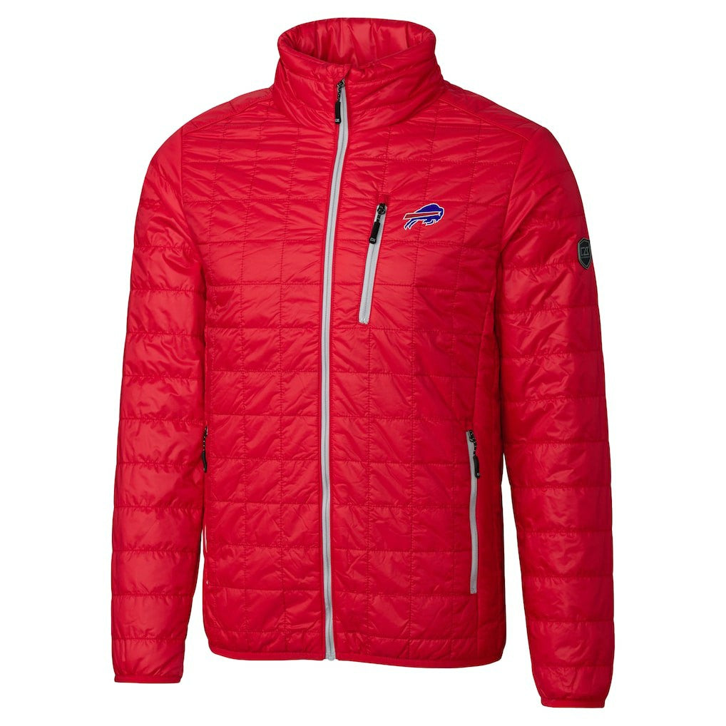 Buffalo Bills Cutter & Buck Big & Tall Rainier PrimaLoft Eco Insulated Full-Zip Hoodie Puffer Jacket Red - NFL
