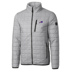 Buffalo Bills Cutter & Buck Big & Tall Rainier PrimaLoft Eco Insulated Full-Zip Hoodie Puffer Jacket Gray - NFL