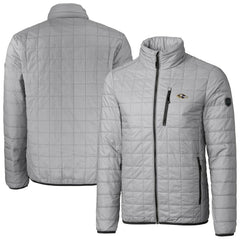 Baltimore Ravens Cutter & Buck Big & Tall Rainier PrimaLoft Eco Insulated Full-Zip Hoodie Puffer Jacket Gray - NFL