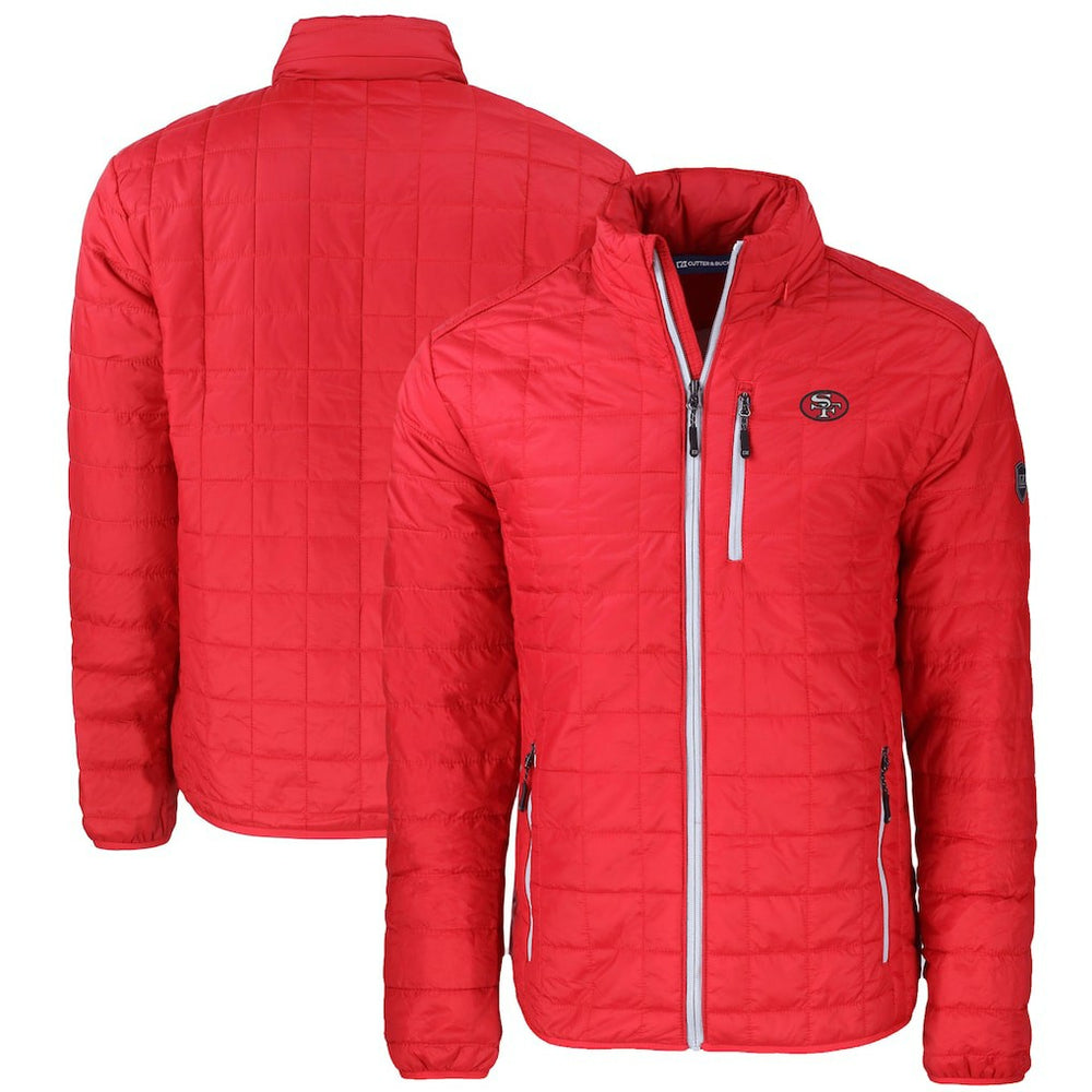 San Francisco 49ers Cutter & Buck Big & Tall Rainier PrimaLoft Eco Insulated Full-Zip Puffer Jacket Red - NFL