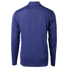 Indianapolis Colts Cutter & Buck Big & Tall Virtue Eco Pique Micro Stripe Tri-Blend Quarter-Zip Jacket Royal - NFL