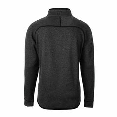 Green Bay Packers Cutter & Buck Big & Tall Mainsail Sweater-Knit Half-Zip Jacket Heather Charcoal - NFL