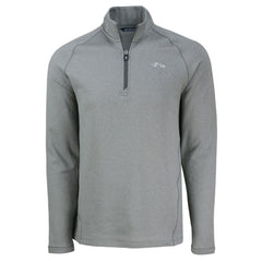 Baltimore Ravens Cutter & Buck Peshastin Eco Fleece Tri-Blend Raglan Recycled Quarter-Zip Jacket Heather Gray - NFL
