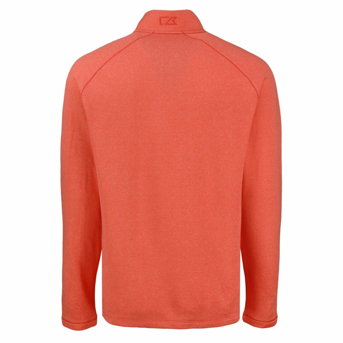 Denver Broncos Cutter & Buck Peshastin Eco Fleece Tri-Blend Raglan Recycled Quarter-Zip Jacket Heather Orange - NFL