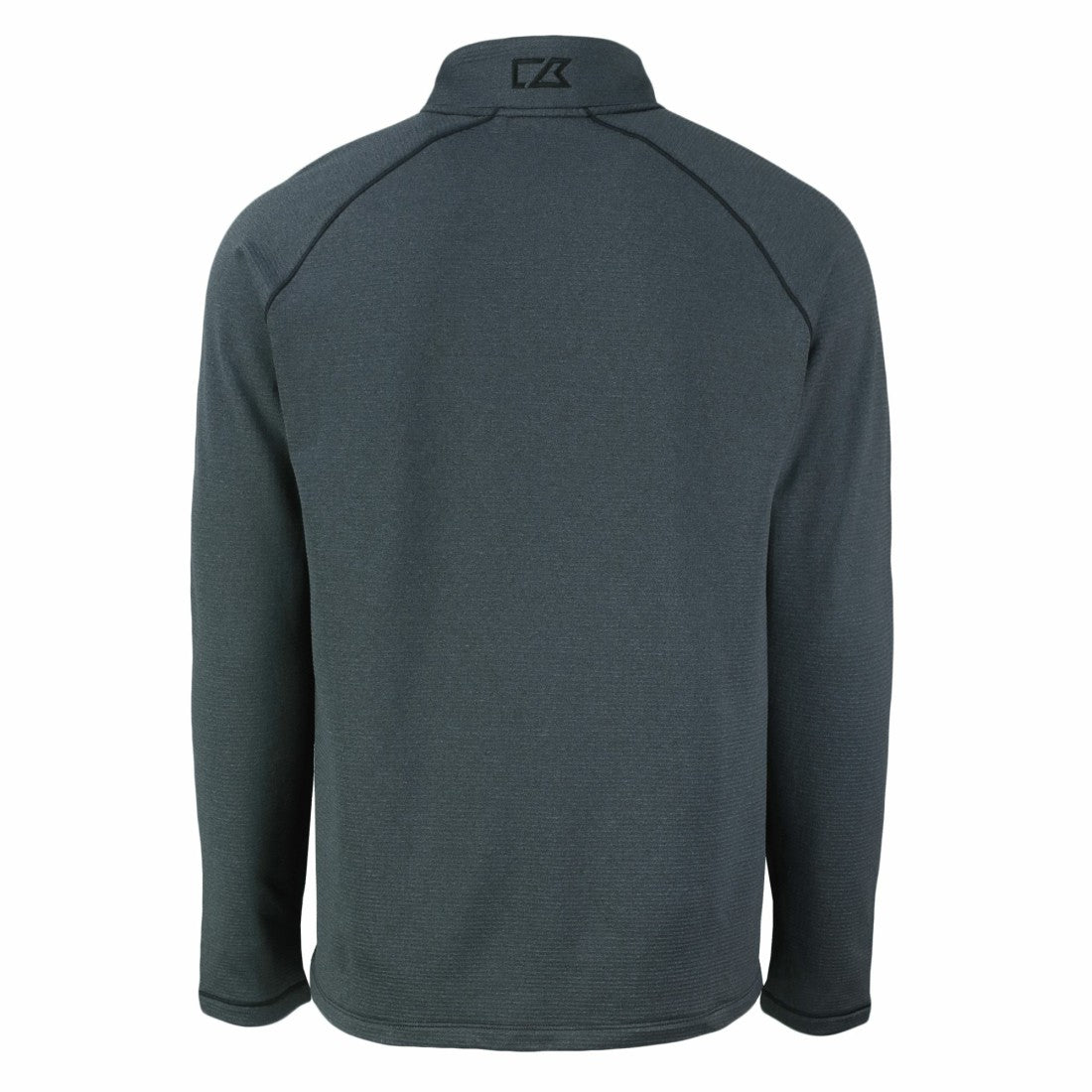 Detroit Lions Cutter & Buck Peshastin Eco Fleece Tri-Blend Raglan Recycled Quarter-Zip Jacket Heather Black - NFL