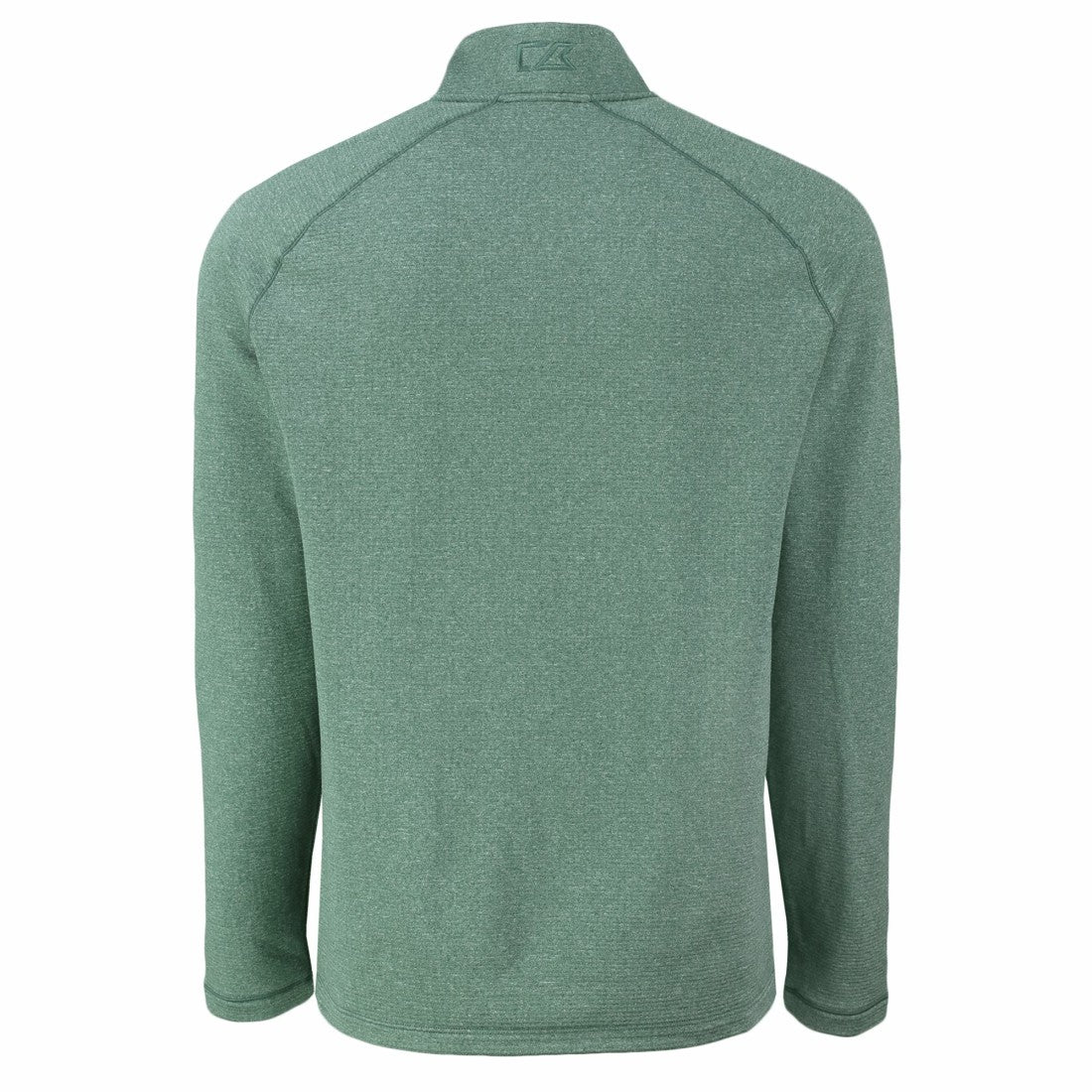 Green Bay Packers Cutter & Buck Peshastin Eco Fleece Tri-Blend Raglan Recycled Quarter-Zip Jacket Heather Green - NFL