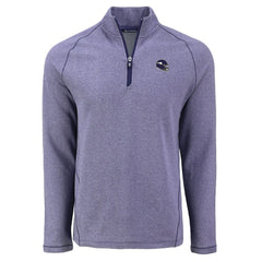 Minnesota Vikings Cutter & Buck Peshastin Eco Fleece Tri-Blend Raglan Recycled Quarter-Zip Jacket Heather Purple - NFL