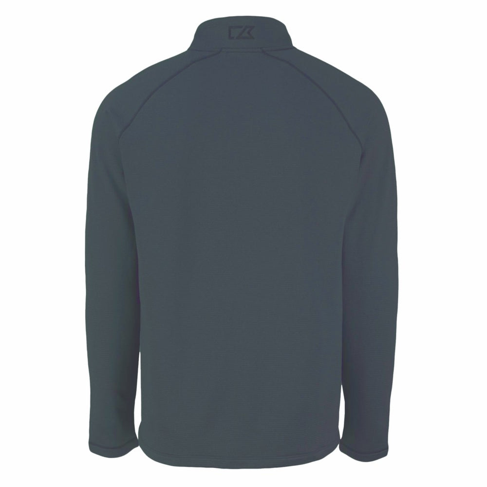 New York Jets Cutter & Buck Peshastin Eco Fleece Recycled Half-Zip Top Heather Black - NFL